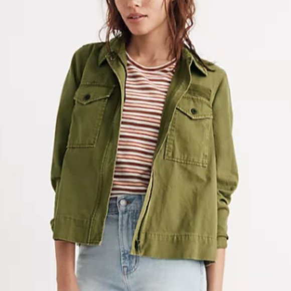 NWOT Madewell Army Swing Jacket sz M - Picture 13 of 16